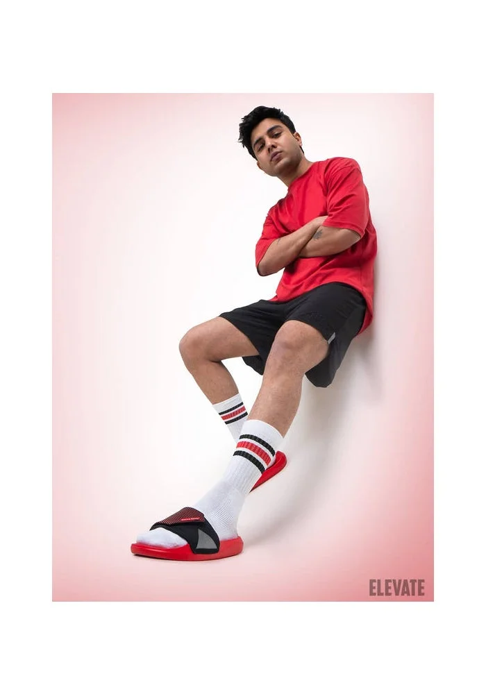 Bacca Bucci Crimson Red Elevate Slides – Ultra-Comfort EVA Slip-Ons for Men | Best Price UAE